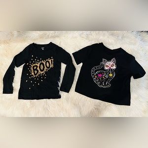 Girls Halloween Sparkle 2pc Shirts Size-6